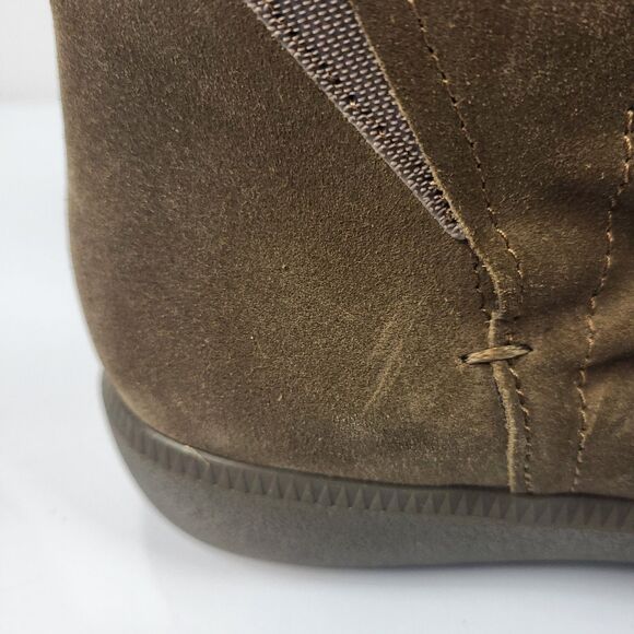 Munro Women Scout Brown Suede Ankle Booties Size 6.5W Wide - Picture 9 of 13